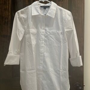 Tommy Hilfiger White Casual Button Down Shirt